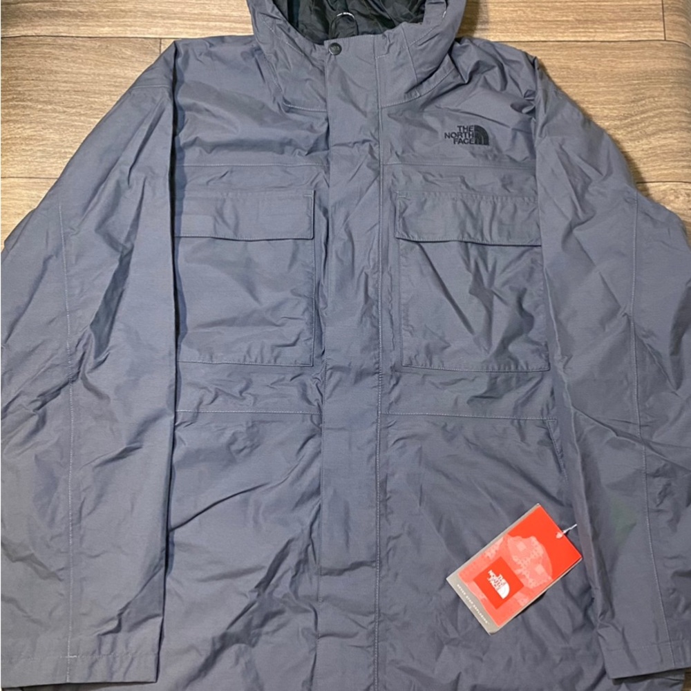 NWT the north face men’s graphite grey stillwell rain jacket size XXL